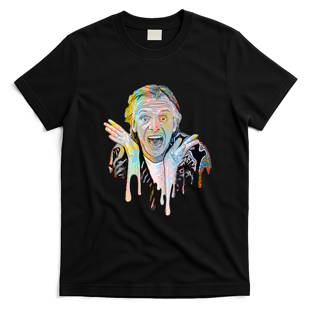 Rik Mayall Retro Graphic Tee - Black