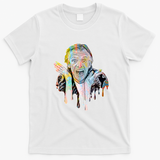 Rik Mayall Retro Graphic Tee - White