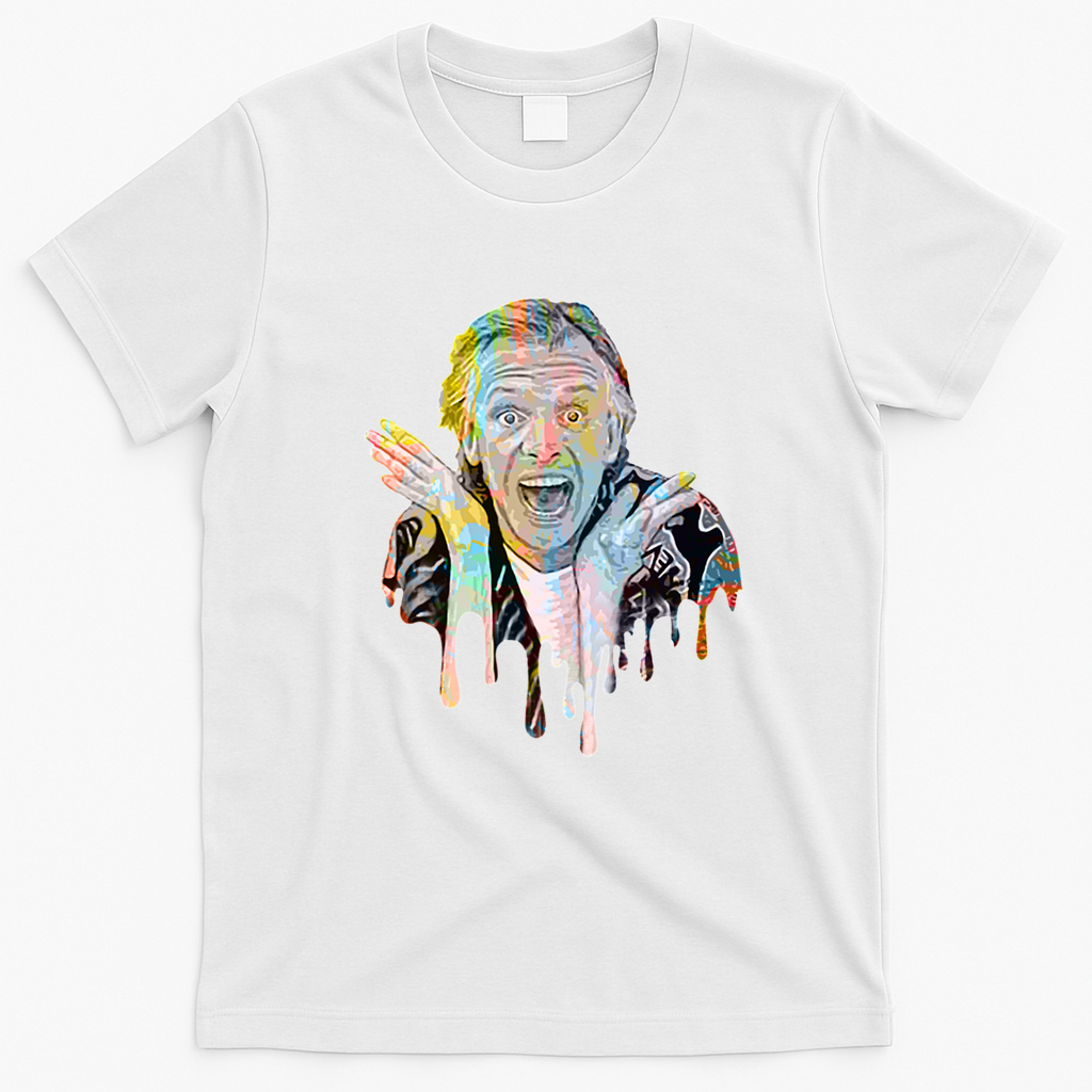Rik Mayall Retro Graphic Tee - White