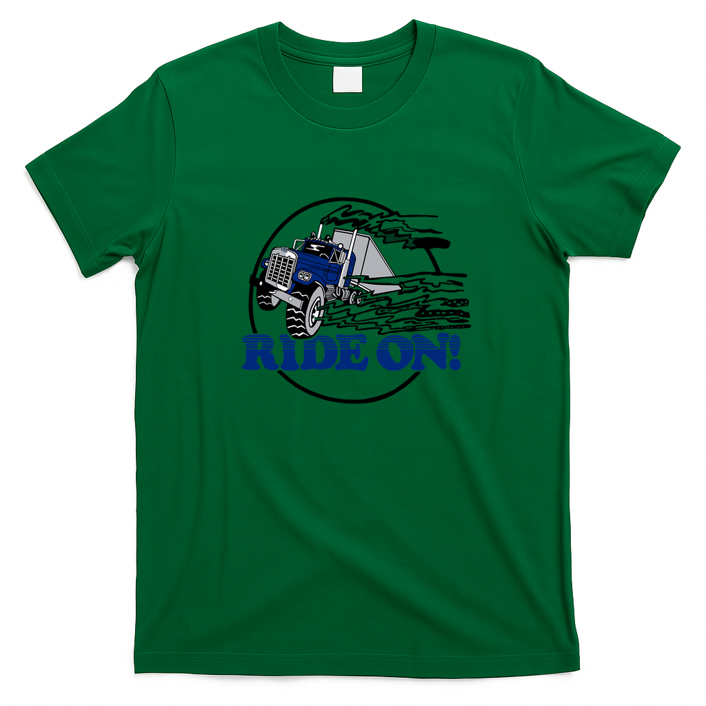 Ride On! Classic Trucker T-Shirt - Irish Green