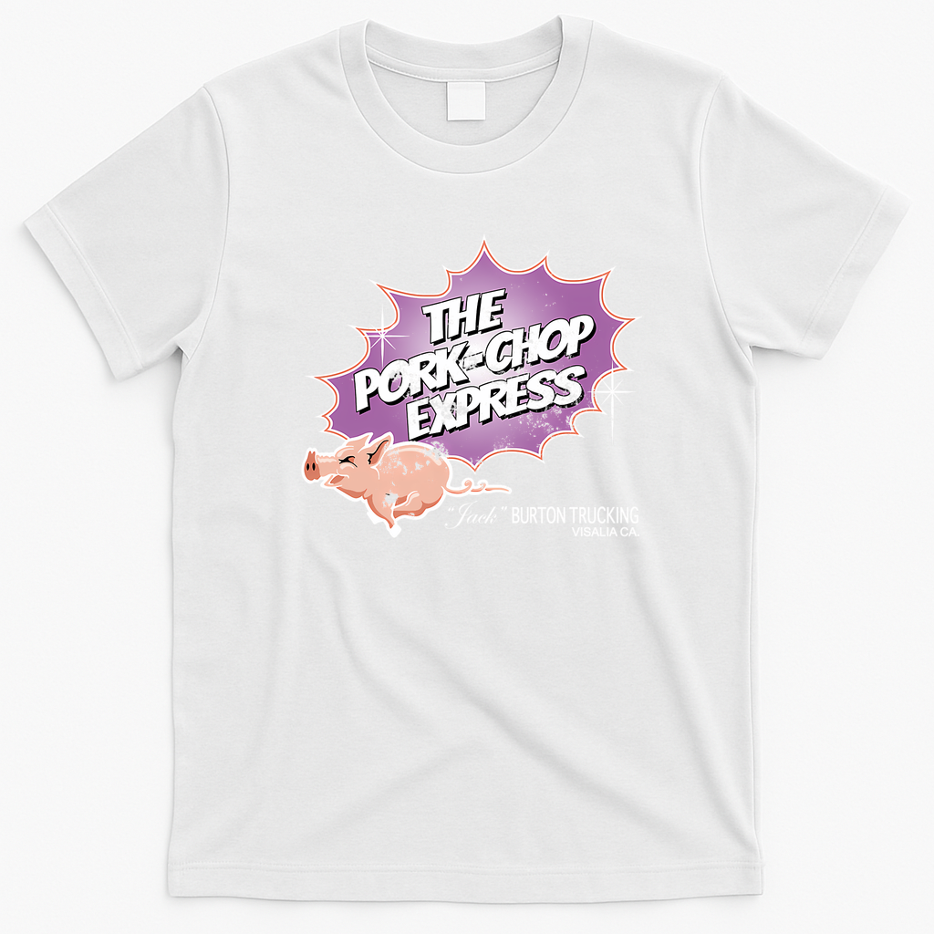 Running Pig Trucking Burst T-Shirt - White