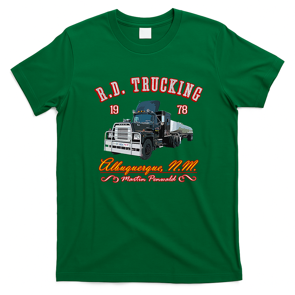 R.D. Trucking V2 Distressed T-Shirt - Irish Green