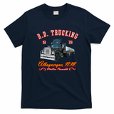 R.D. Trucking V2 Distressed T-Shirt - Navy Blue