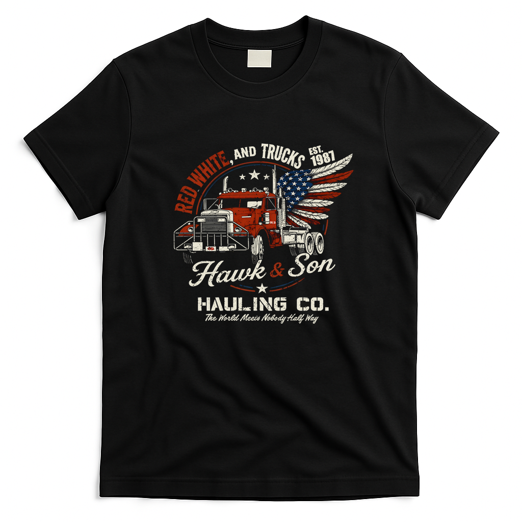 Hawk & Son 1987 Big Rig Pride T-Shirt - Black