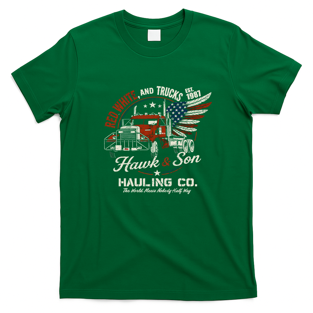 Hawk & Son 1987 Big Rig Pride T-Shirt - Irish Green