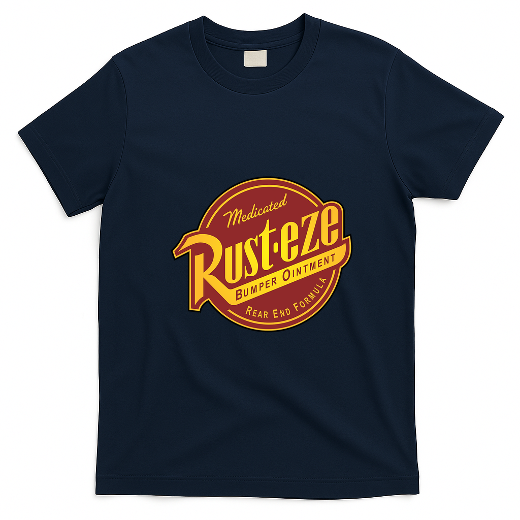 Rust-eze Retro Graphic Tee - Navy Blue