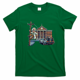 Great Scott Hill Valley Clock Tower T-Shirt - Irish Green
