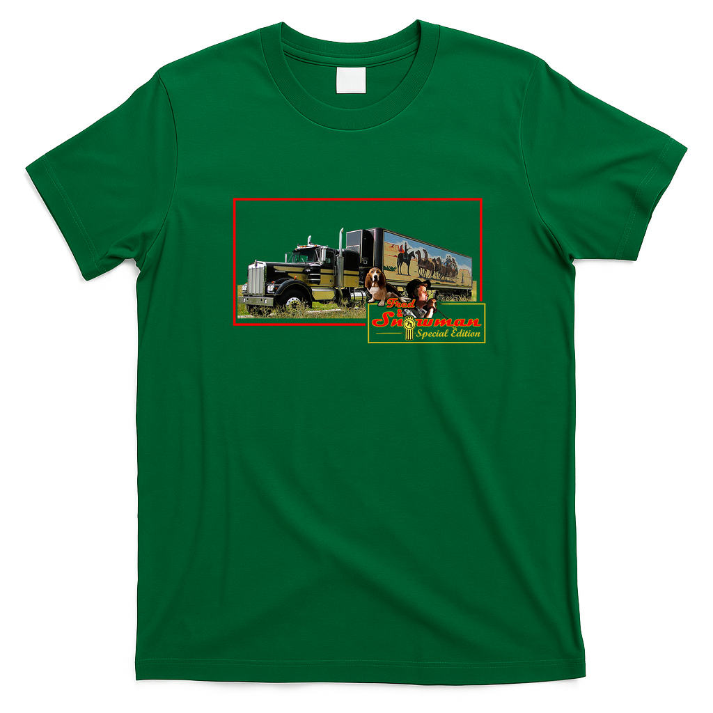 Snowman & Fred Special Edition Retro Graphic Tee - Irish Green
