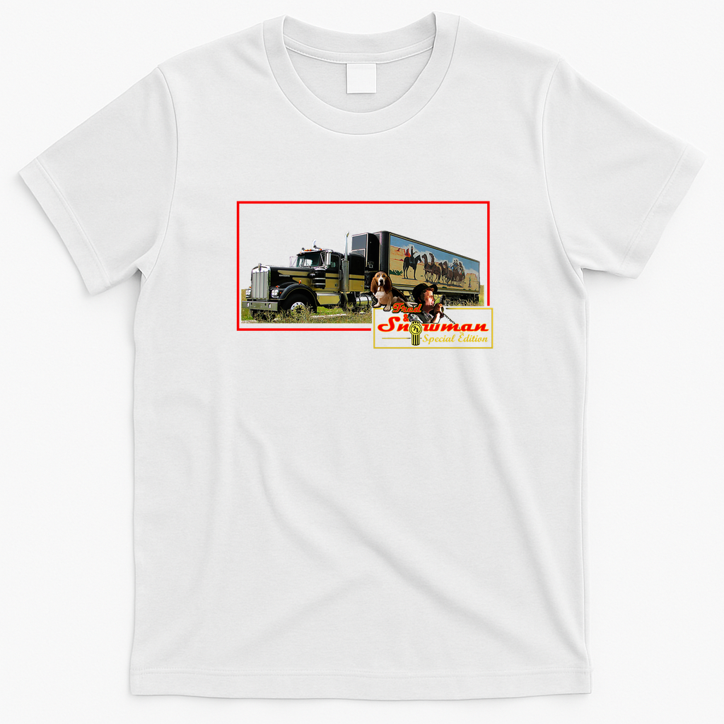 Snowman & Fred Special Edition Retro Graphic Tee - White