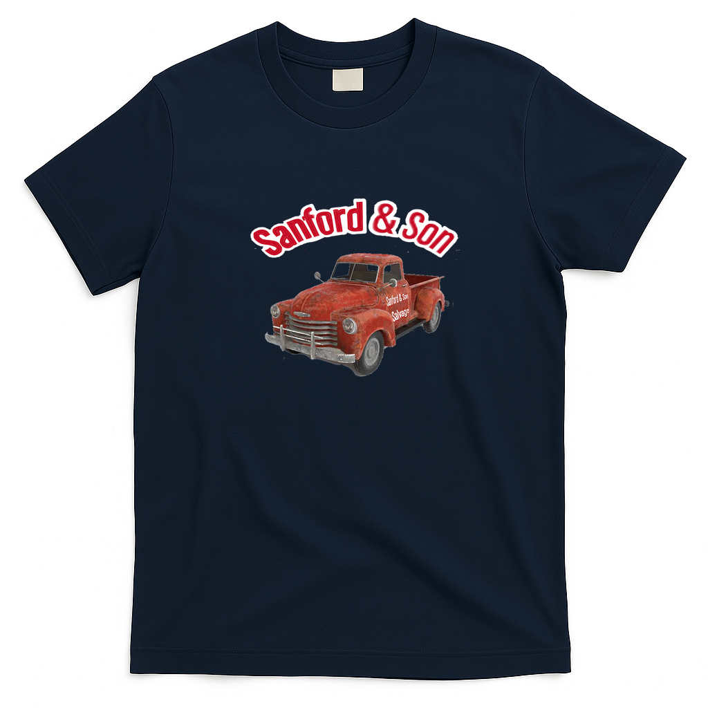 Sanford & Son Retro Graphic Tee - Navy Blue