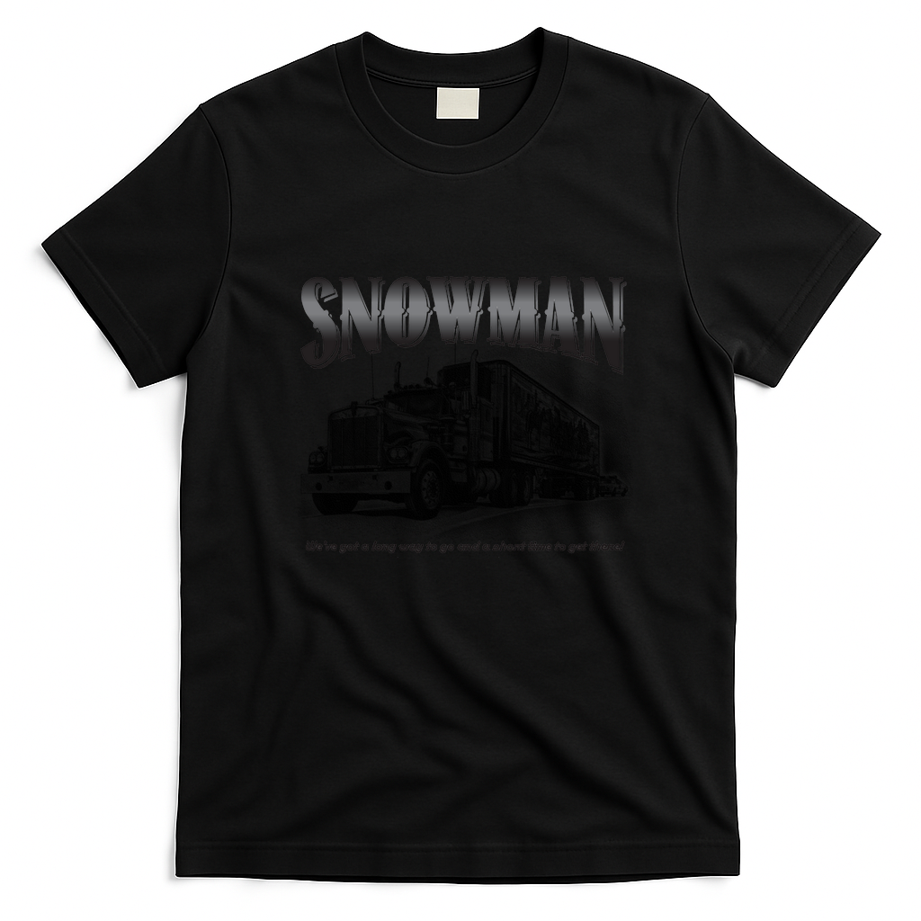 Smokey and the Bandit Snowman T-Shirt - Black