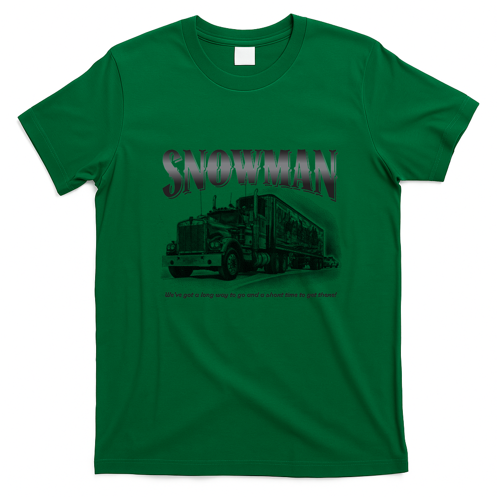 Smokey and the Bandit Snowman T-Shirt - Irish Green