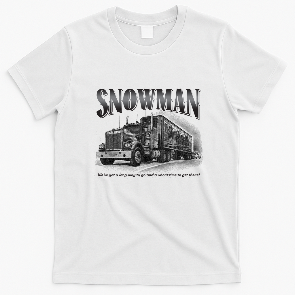 Smokey and the Bandit Snowman T-Shirt - White