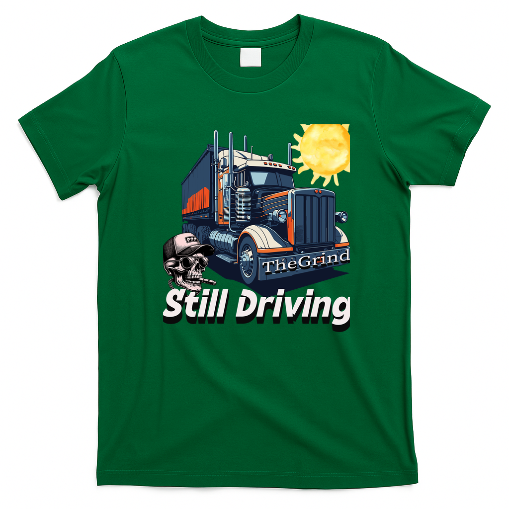 Still Driving Vintage Trucker T-Shirt - Irish Green