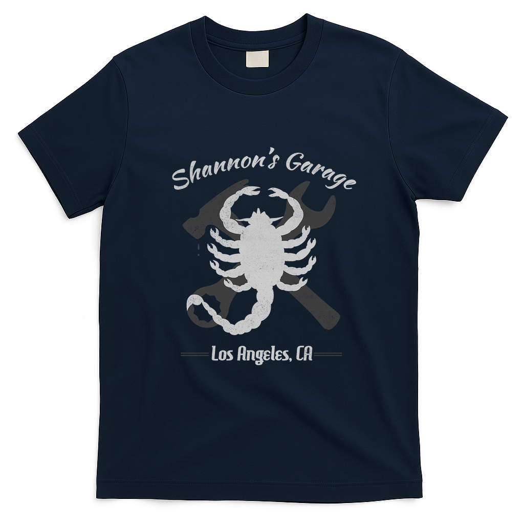 Shannon's Garage Vintage T-Shirt - Navy Blue