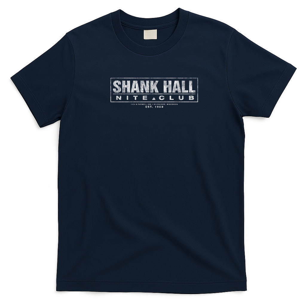 Shank Hall: Milwaukee, WI Retro Graphic Tee - Navy Blue