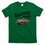 Sanford and Son Beat-Up Red Truck Retro Tee - Irish Green