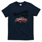 Sanford and Son Beat-Up Red Truck Retro Tee - Navy Blue