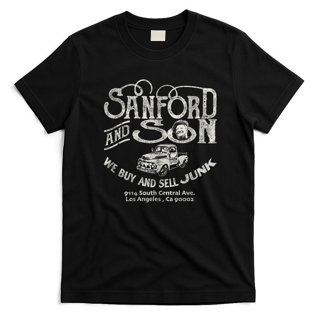 Sanford and Son Corduroy Retro Graphic Tee - Black