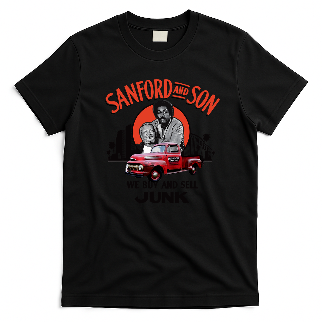 Sanford and Son Father and Son Duo Retro Graphic Tee - Black