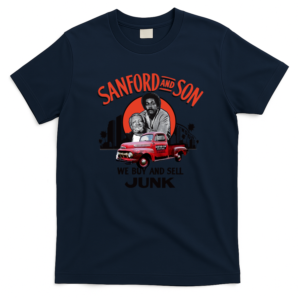 Sanford and Son Father and Son Duo Retro Graphic Tee - Navy Blue