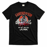 Sanford and Son Father and Son Duo Worn Retro Graphic Tee - Black