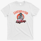 Sanford and Son Father and Son Duo Worn Retro Graphic Tee - White
