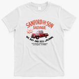 Sanford and Son Salvage Worn Truck Vintage T-Shirt - White