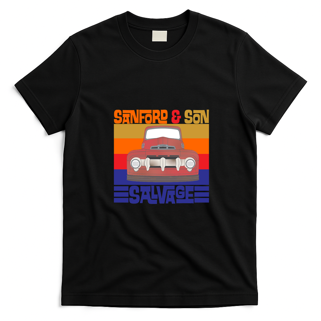 Sanford and Son Salvage Retro Graphic Tee - Black