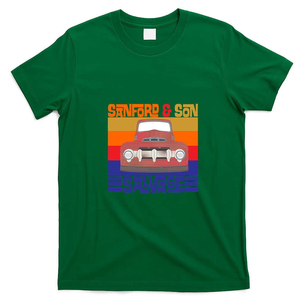 Sanford and Son Salvage Retro Graphic Tee - Irish Green