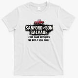 Sanford and Son Salvage Door Panel Sign Vintage T-Shirt - White