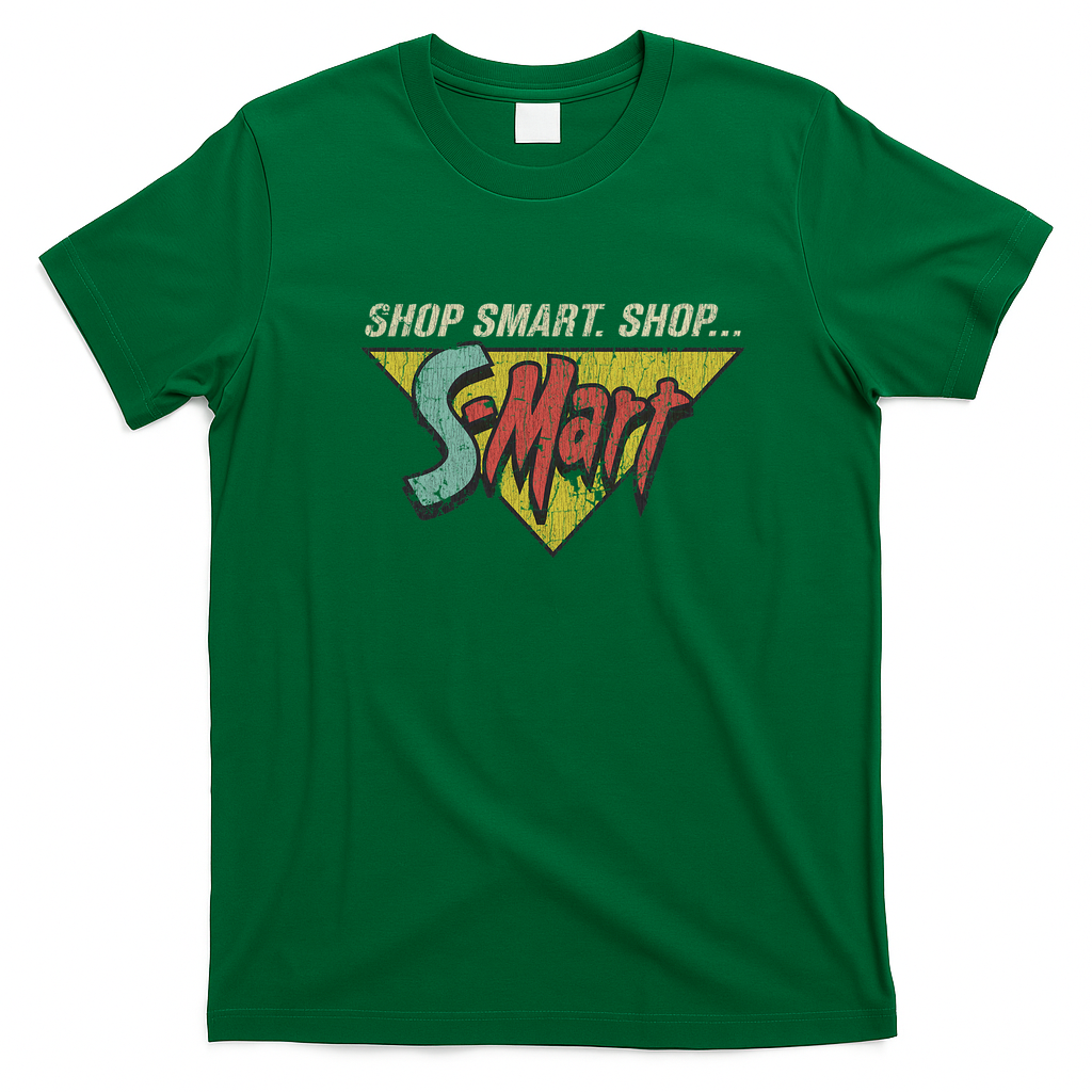Shop Smart. Shop S-Mart! Retro Graphic Tee - Irish Green