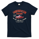 Sanford and Son Salvage Worn Truck Retro Graphic Tee - Navy Blue