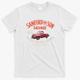 Sanford and Son Salvage Worn Truck Retro Graphic Tee - White
