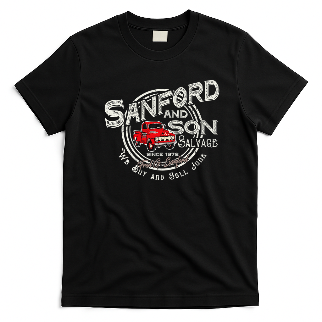 Sanford and Son Salvage since 1972 Vintage T-Shirt - Black