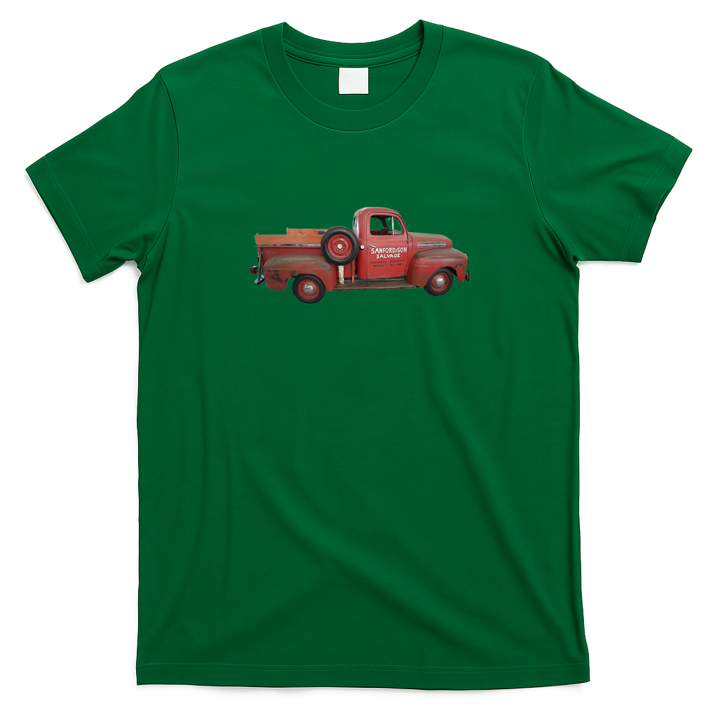 Sanford and Son Truck Graphic T-Shirt - Irish Green