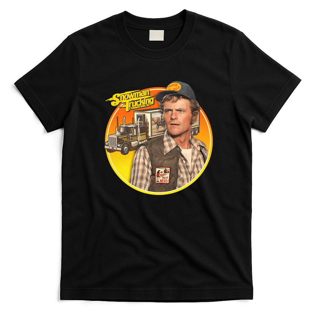 Snowman Trucking Smokey and the Bandit Tee - Black