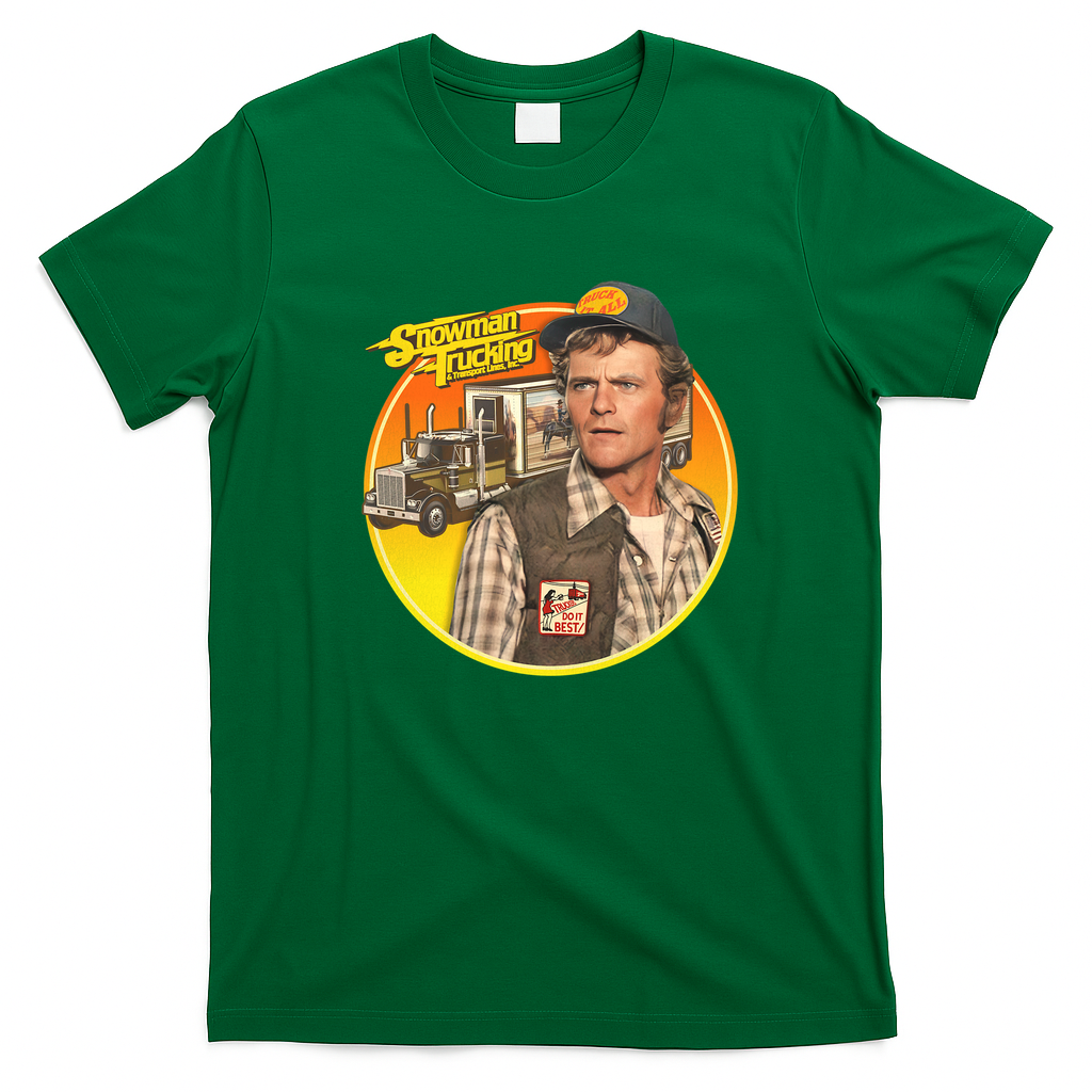 Snowman Trucking Smokey and the Bandit Tee - Irish Green