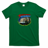Snowman Trucking Vintage Logo T-Shirt - Irish Green