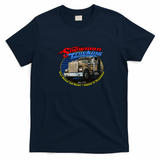 Snowman Trucking Vintage Logo T-Shirt - Navy Blue