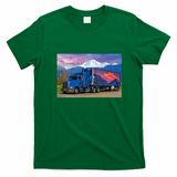 Sunset Trailer Vintage Trucking T-Shirt - Irish Green