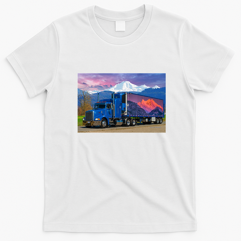 Sunset Trailer Vintage Trucking T-Shirt - White