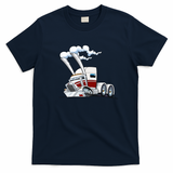 Classic Semi Truck Graphic T-Shirt - Navy Blue