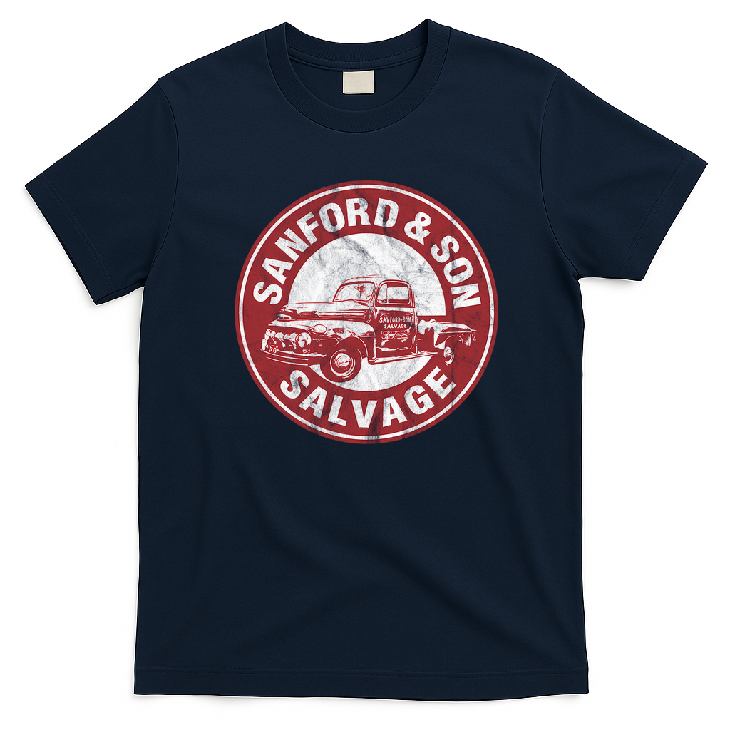 Sanford and Son Salvage Vintage T-Shirt - Navy Blue