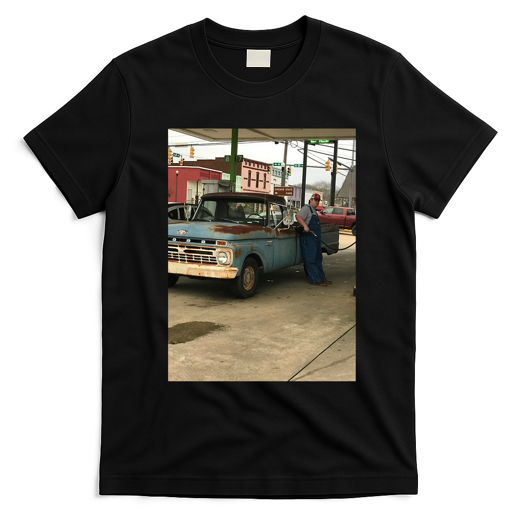 Slick Classic Retro Graphic Tee - Black
