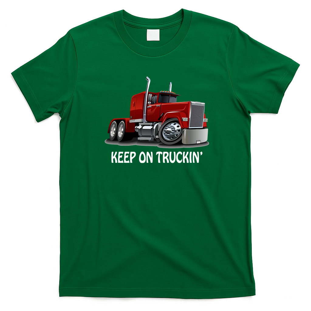 Retro Trucker No. 2 Graphic Tee - Irish Green