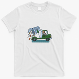 Trash Bandits Retro Graphic Tee - White