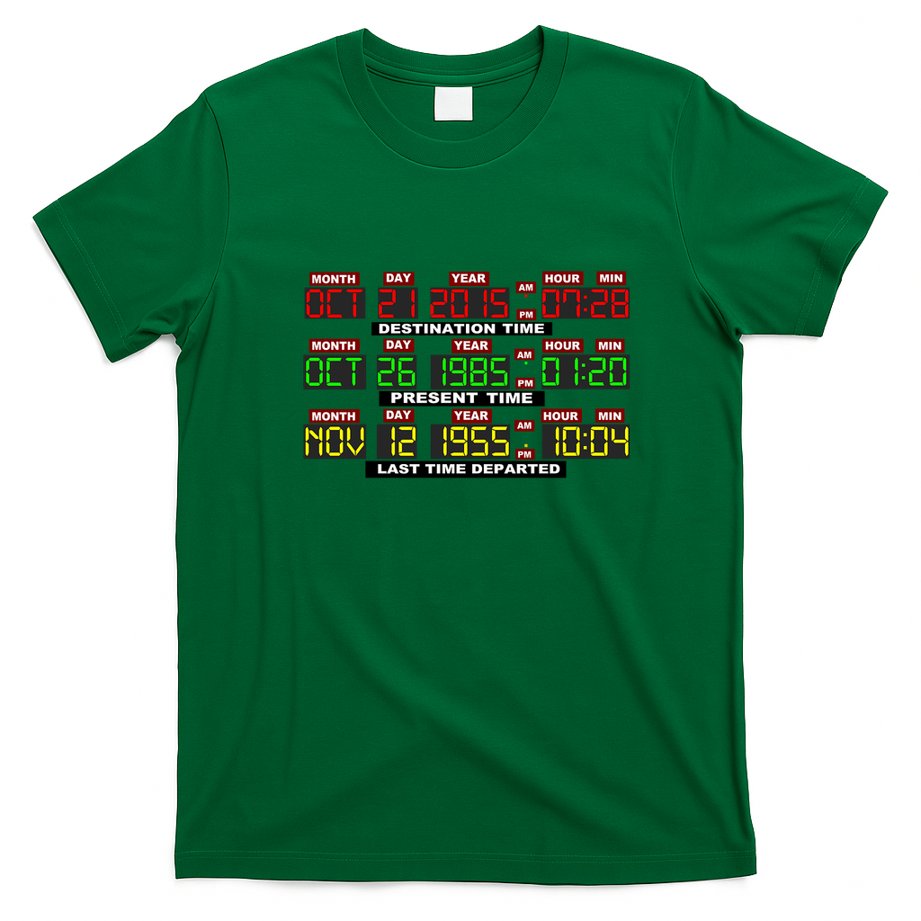 Time Circuits On! T-Shirt - Irish Green