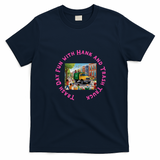 Trash Day Fun with Hank and Trash Truck Graphic T-Shirt - Navy Blue