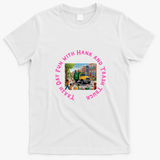 Trash Day Fun with Hank and Trash Truck Graphic T-Shirt - White